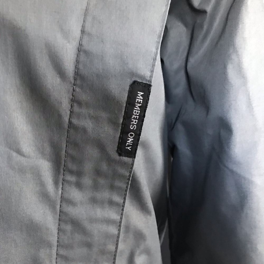 Members Only Vintage 80s Grey Zip Up Jacket - Picture 2 of 8